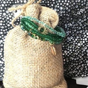 Green Beaded Bracelets